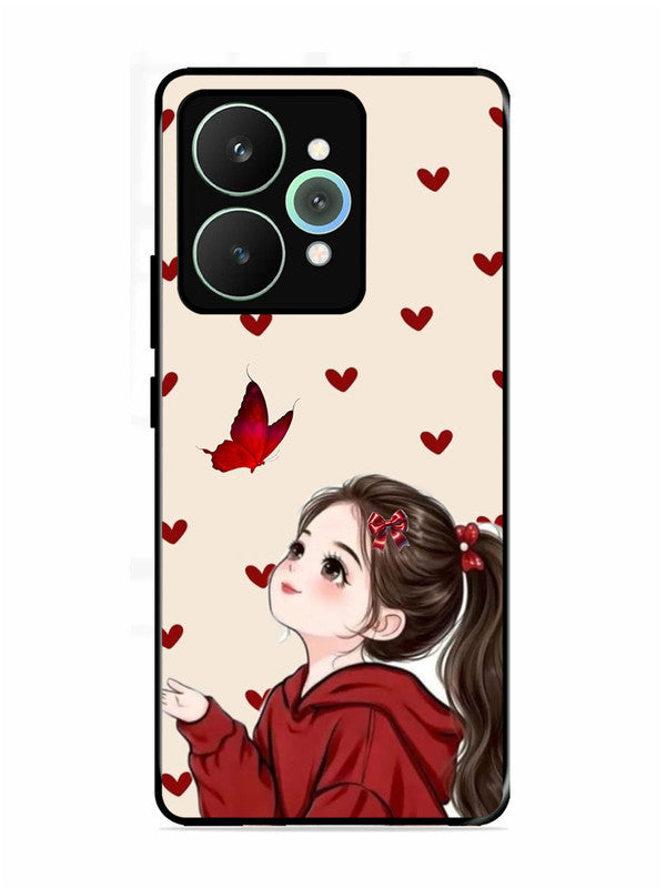 realme 15 5G Beautiful girl with red butterfly