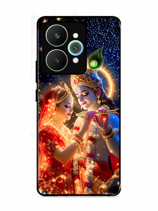 realme 15 5G Radha Krishna posing with flute