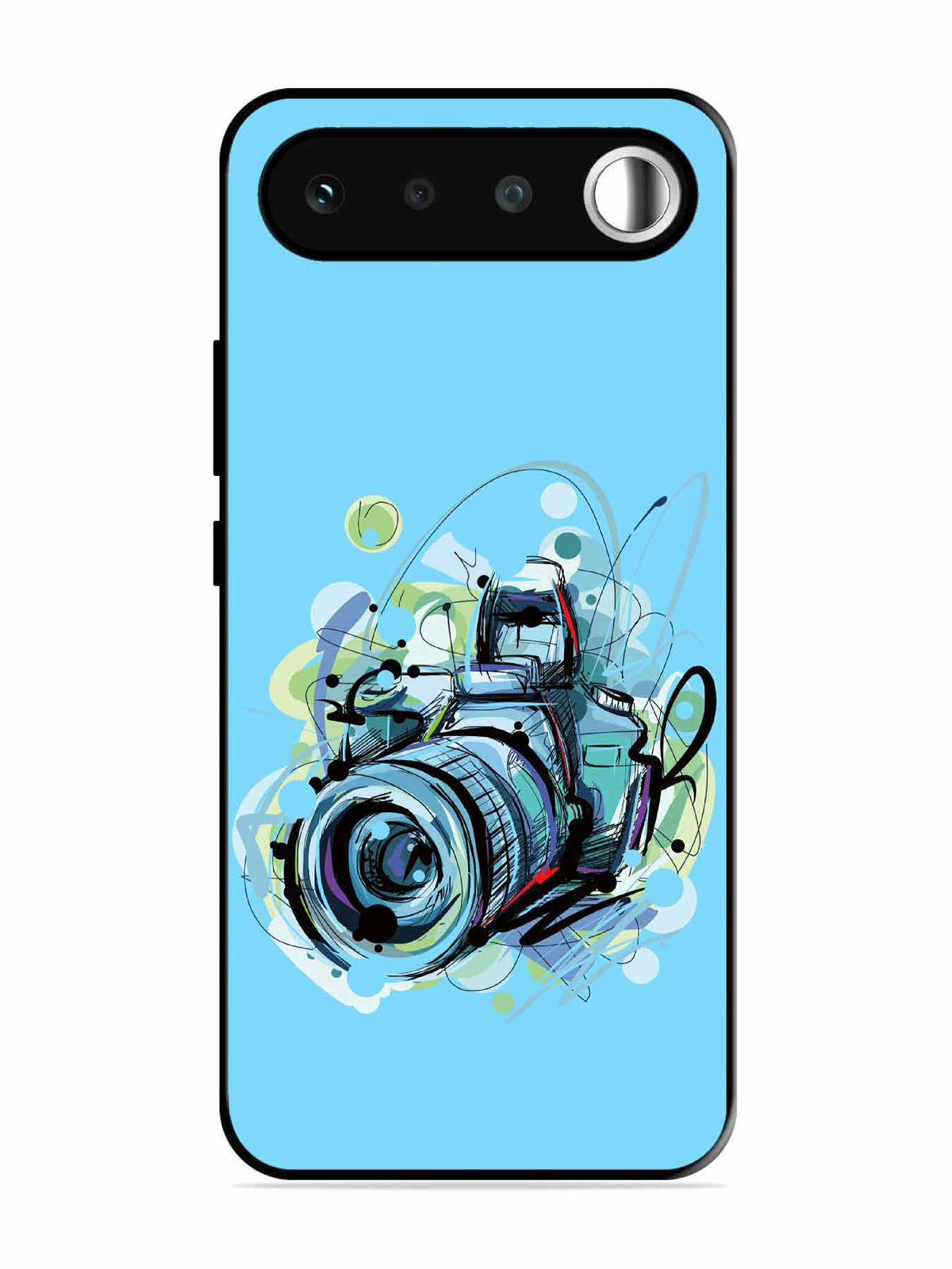 realme 16 Camera Blue Background
