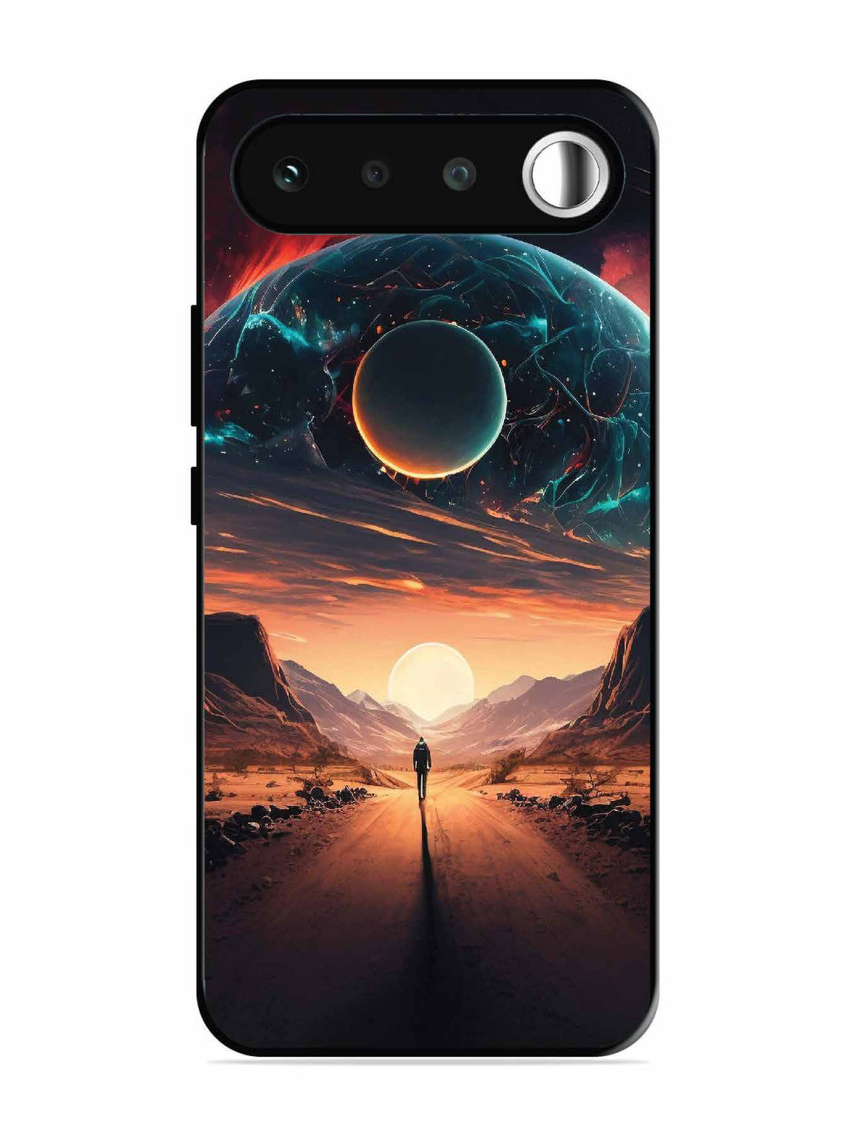 realme 16 Sunset with space scene