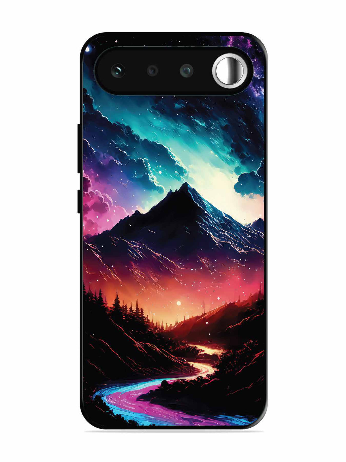 realme 16 mountain-valley-Colorful-cloud-at-night