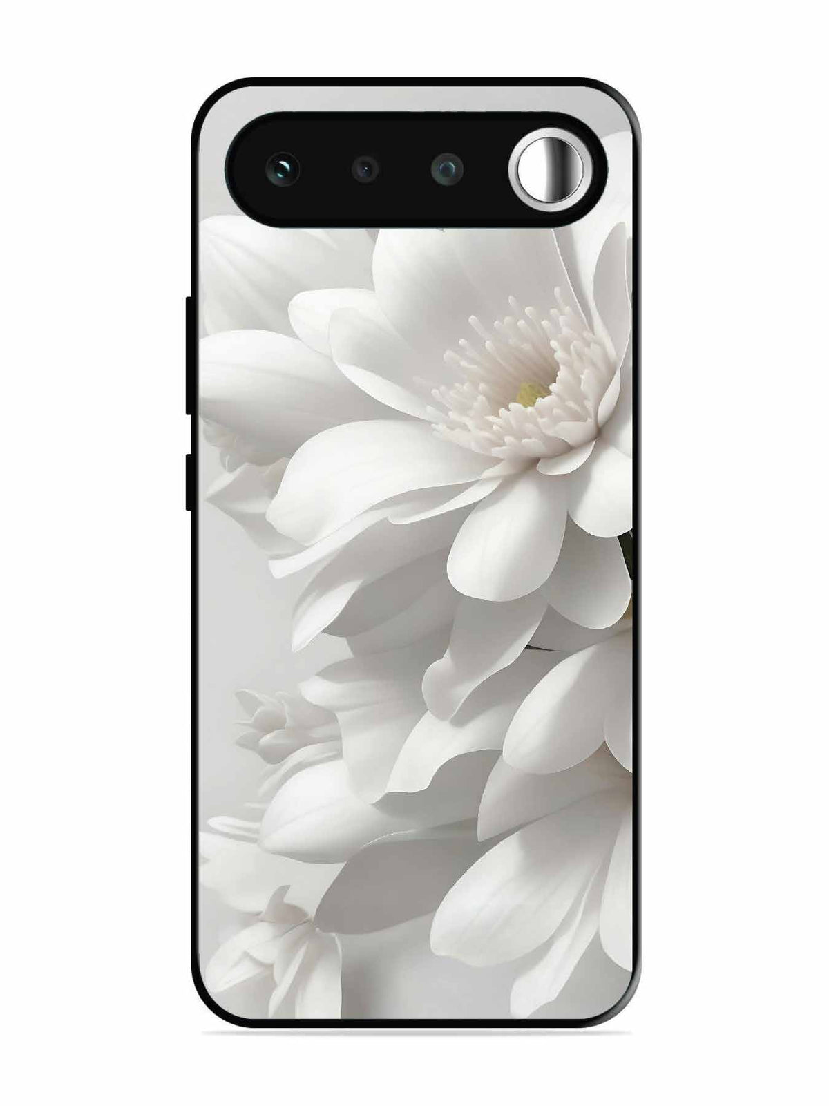 realme 16 Soft Focus Purity white Flower