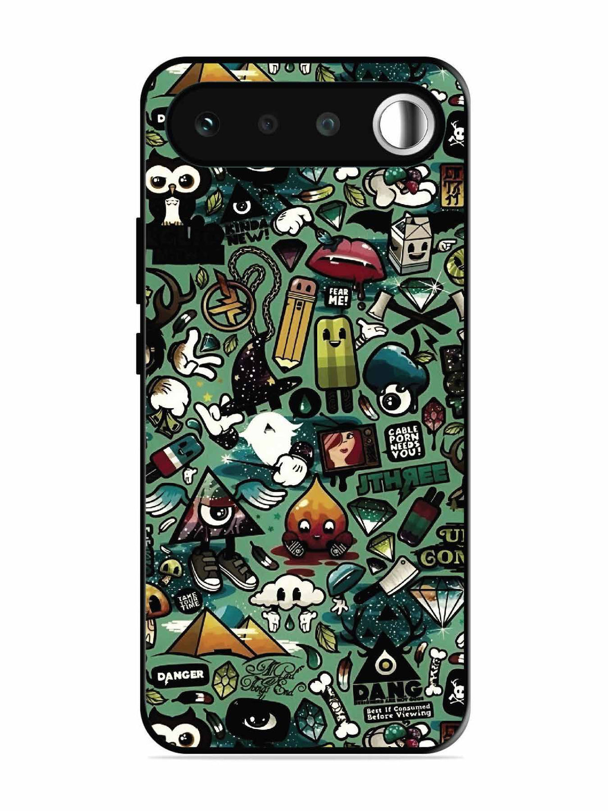 realme 16 Pop Art Doodle Graffiti Collage