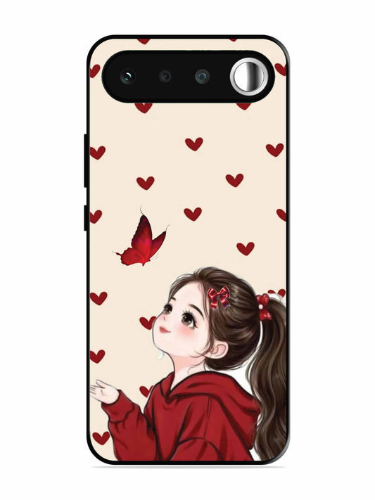 realme 16 Beautiful girl with red butterfly