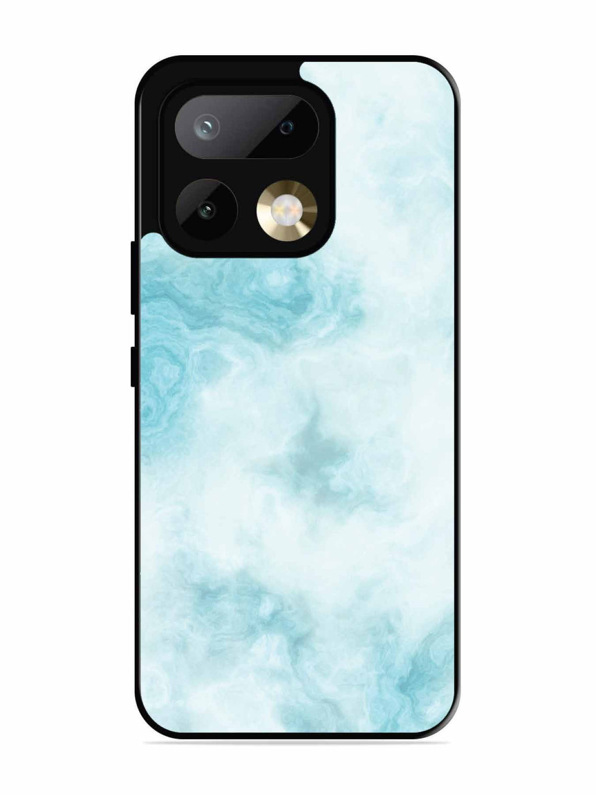 realme 16 Pro Light Blue with White Ocean Marble