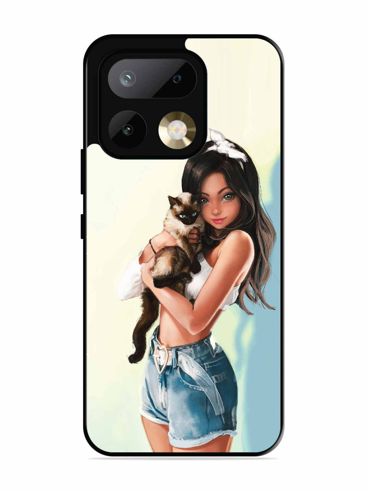 realme 16 Pro Cute Girl with Cat