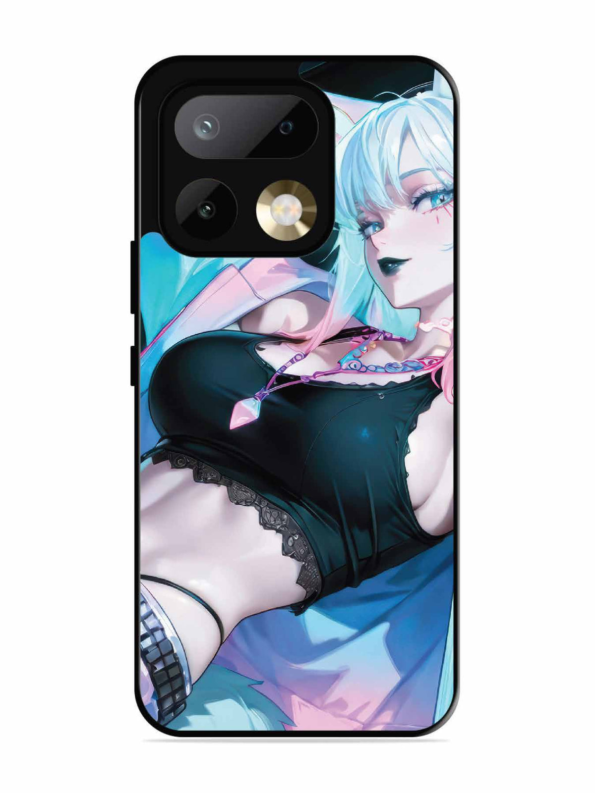 realme 16 Pro anime girl fox headpohone white Hair