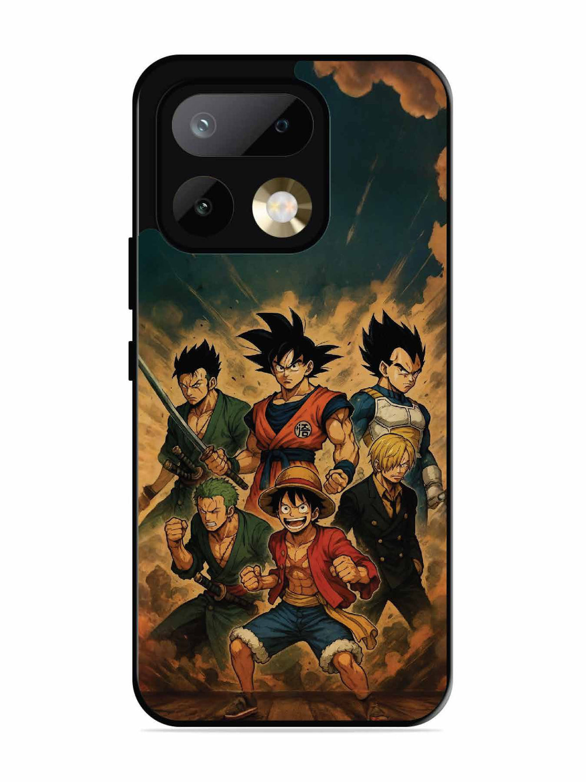 realme 16 Pro OnePiece n Dragon Ball Z in one team
