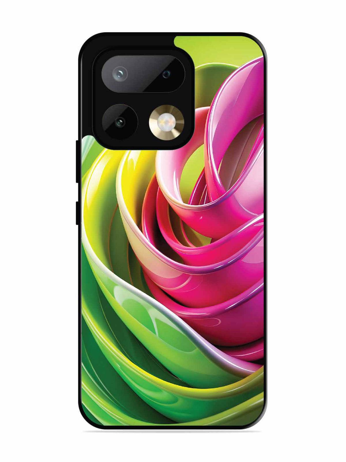 realme 16 Pro Vibrant Swirl Glossy Ribbon Art