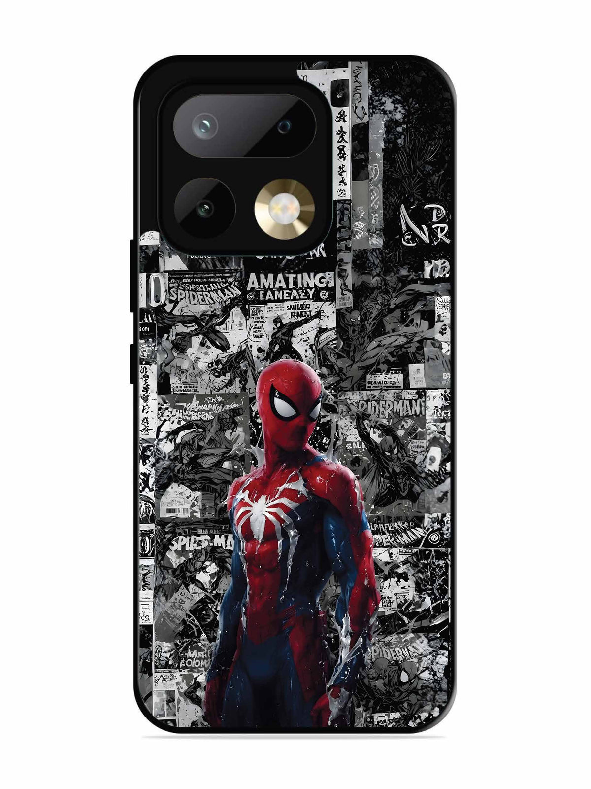 realme 16 Pro Spiderman Highlighted on News Paper