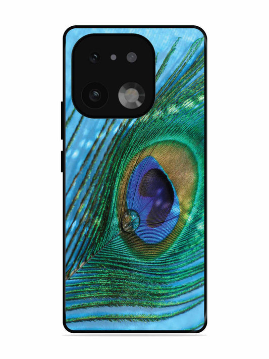 realme 16 Pro Plus A drop on Peacock Feather