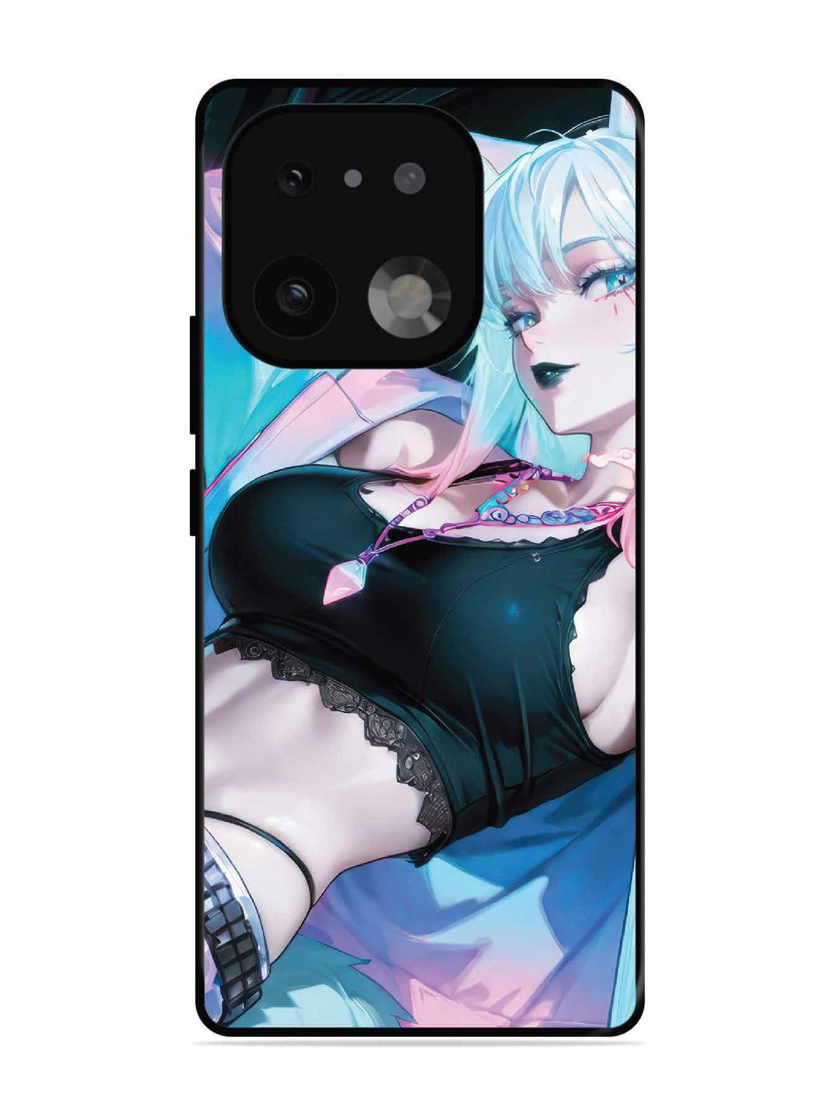 realme 16 Pro Plus anime girl fox headpohone white Hair