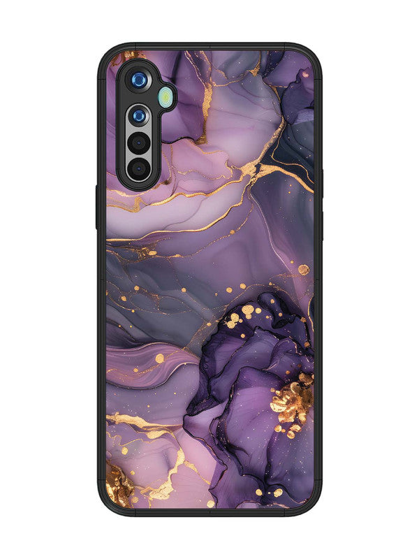 realme 5 Royal Orchid Theme Marble