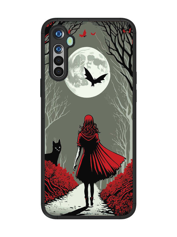realme 5 Scarlet Girl in Red Forest