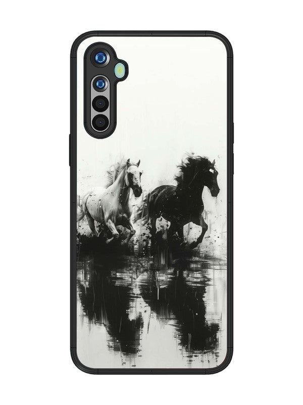 realme 5 Black & White Horse