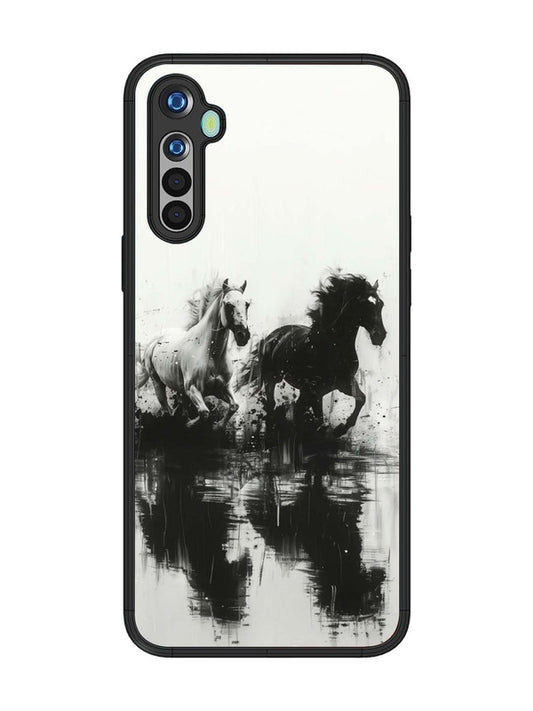 realme 5 Black & White Horse