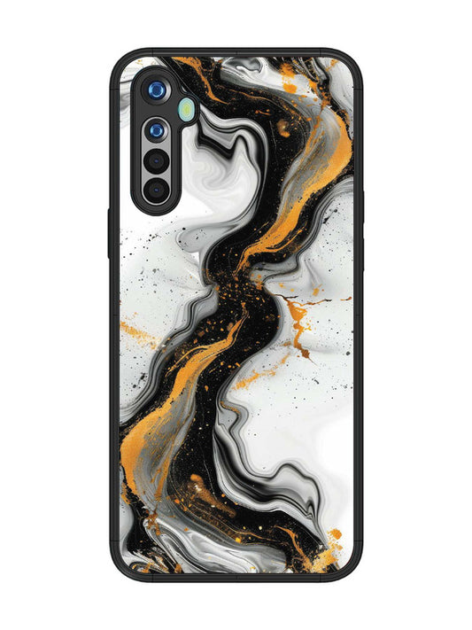 realme 5 Black And Golden Marble Essence