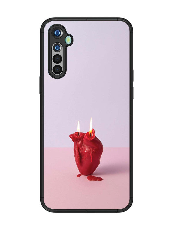 realme 5 A Lighted Heart Candle