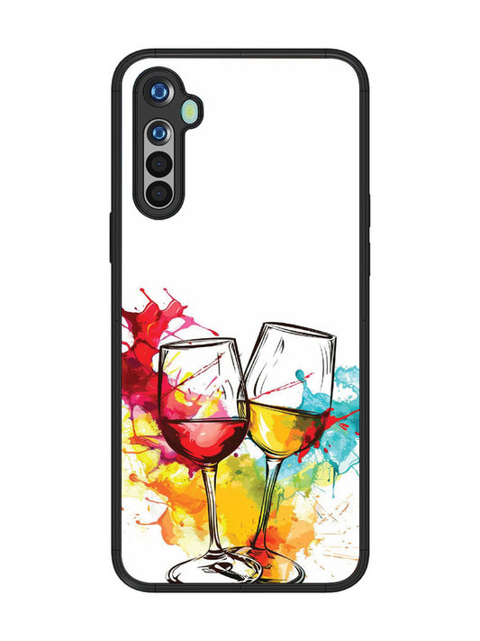 realme 5 Colorful wine glasses