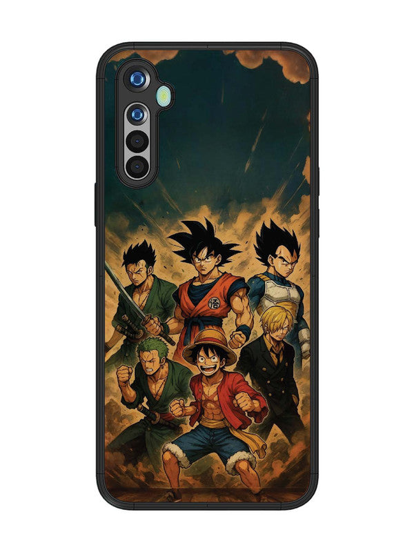 realme 5 OnePiece n Dragon Ball Z in one team