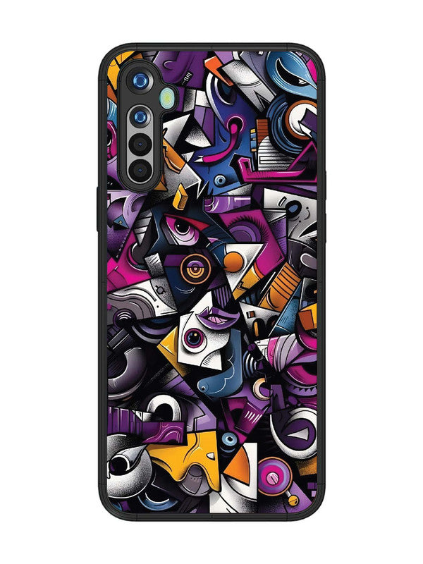 realme 5 Abstract Geometric Graffiti Chaos