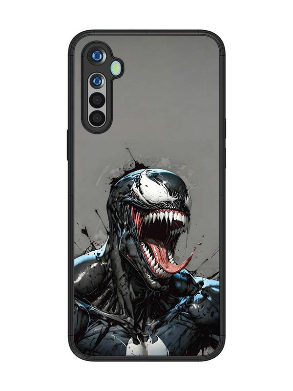 realme 5 Venom Symbiote Grin Art