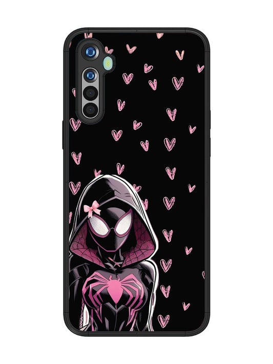 realme 5 Spidergirl with hearts