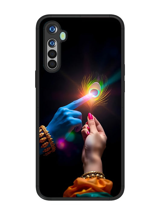 realme 5 Radha Krishna touching feather