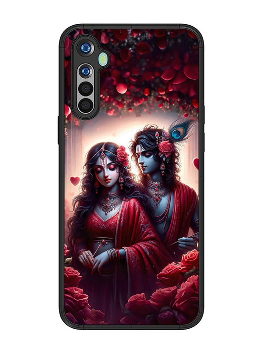 realme 5 Couples in Red theme like Radha Krishna
