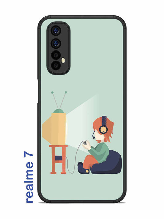 Realme 7 Kid Playing Game