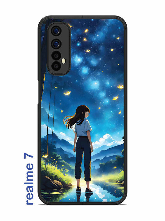 Realme 7 Girl In Beautiful Forest