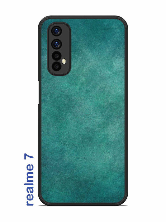 Realme 7 Jungle green with Scratches Marble
