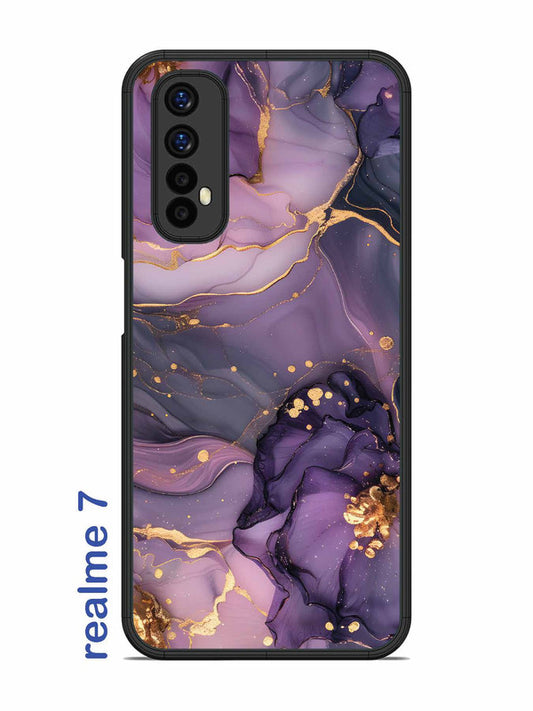 Realme 7 Royal Orchid Theme Marble