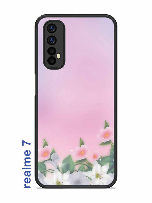 Realme 7 Pink Floral Elegance