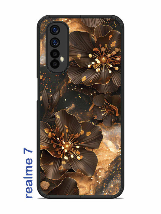 Realme 7 Golden Flowars