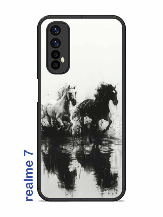 Realme 7 Black & White Horse
