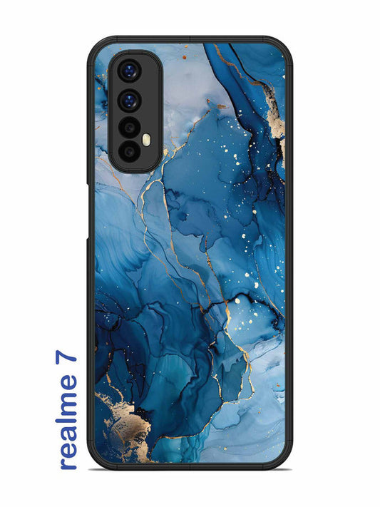 Realme 7 Oceanic Pattern with Golden Sprinkles