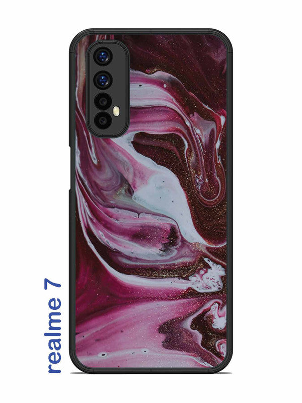 Realme 7 Pink And Golden Marble