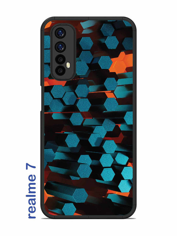 Realme 7 Hexagon 3D Abstract