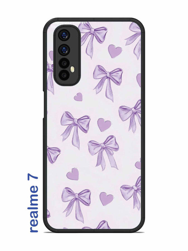 Realme 7 Bow Tie, Purple Hair Band