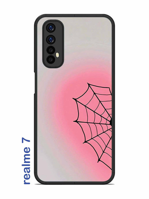 Realme 7 Spider Web Heart for Girl