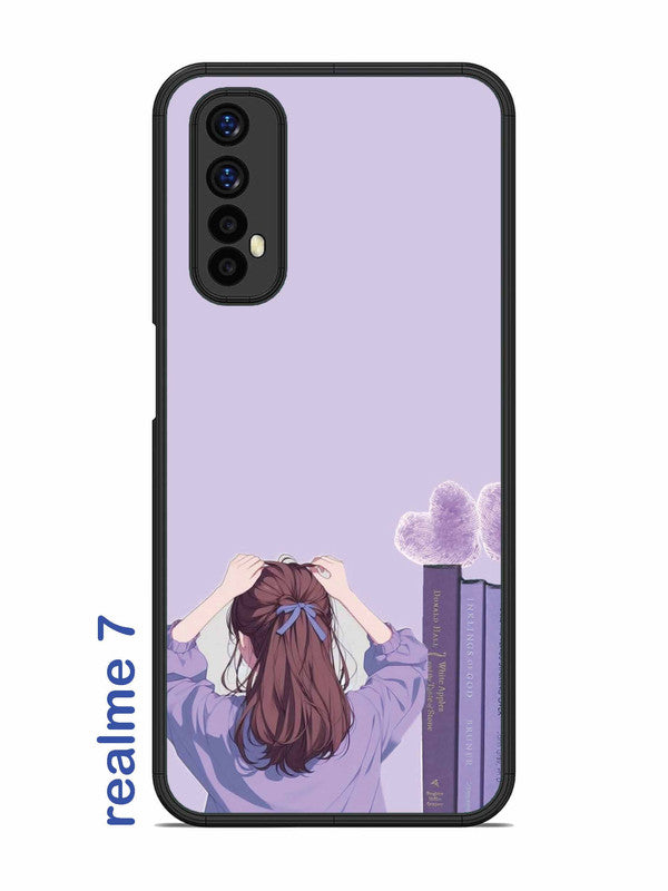Realme 7 Cute girl hairs