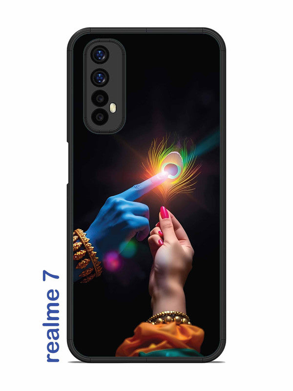 Realme 7 Radha Krishna touching feather