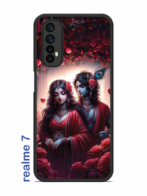 Realme 7 Couples in Red theme like Radha Krishna