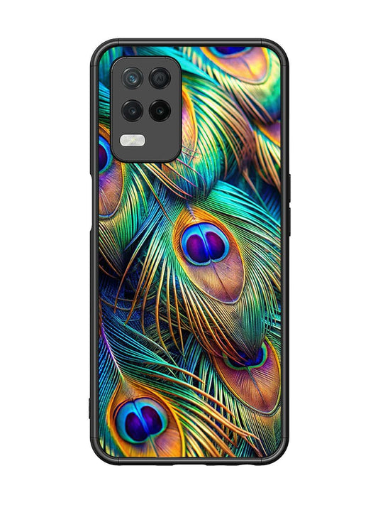 Realme Narzo 30 5G peacock feather