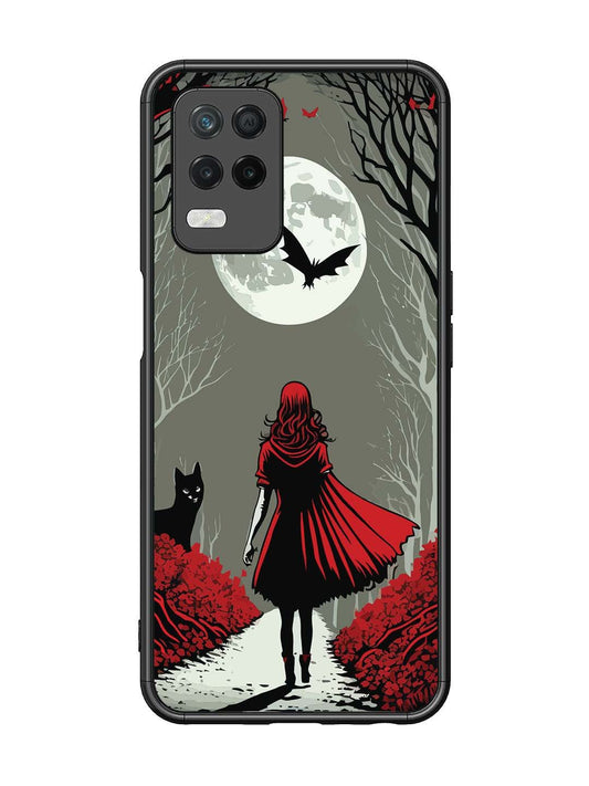 Realme 8 5G Scarlet Girl in Red Forest