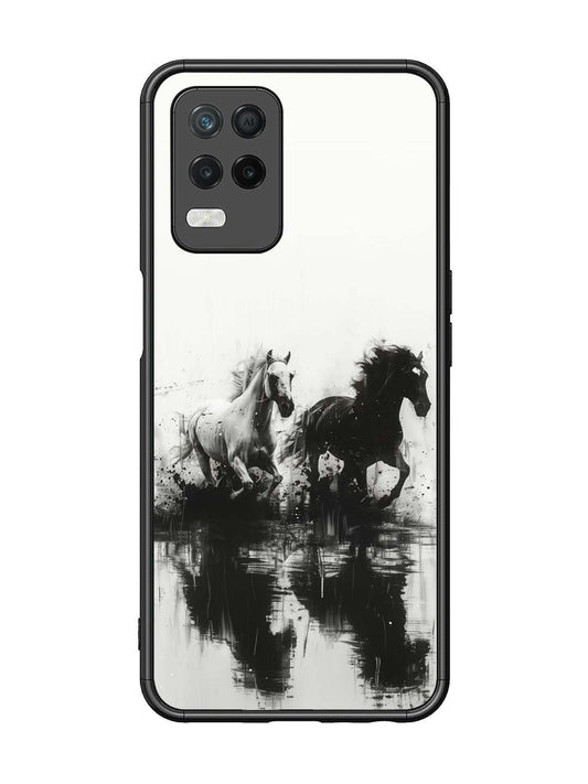 Realme 8 5G Black & White Horse