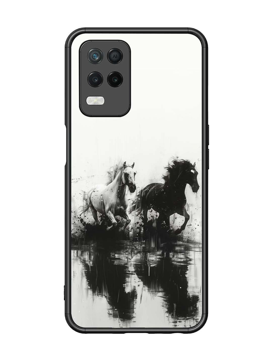 Realme Narzo 30 5G Black & White Horse
