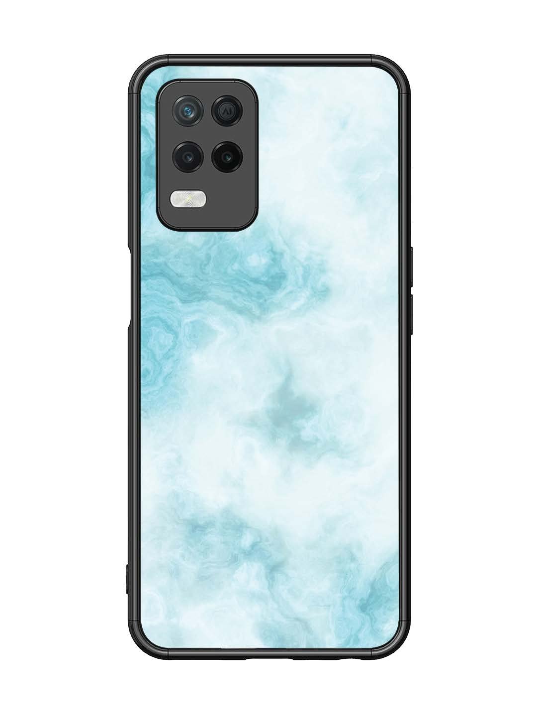 Realme 8 5G Light Blue with White Ocean Marble