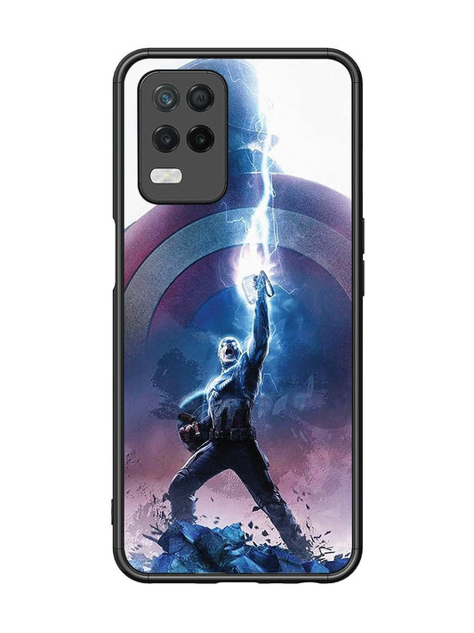 Realme Narzo 30 5G captain-america-thor-hammer-lightning